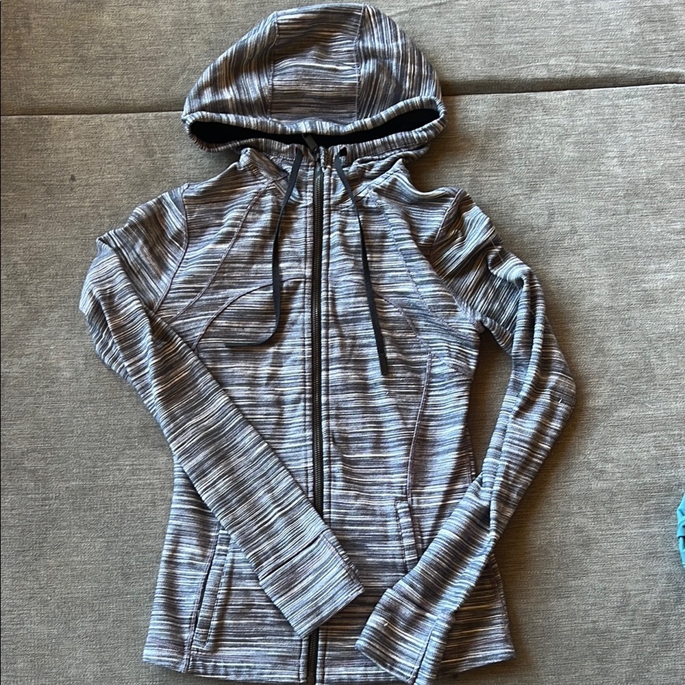 lululemon athletica Gray Striped Jacket